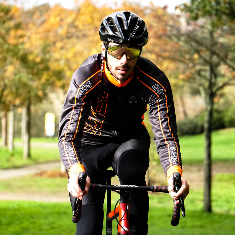 MAILLOT VESTE MI SAISON PERFO ARMOS NEON ORANGE FLUO