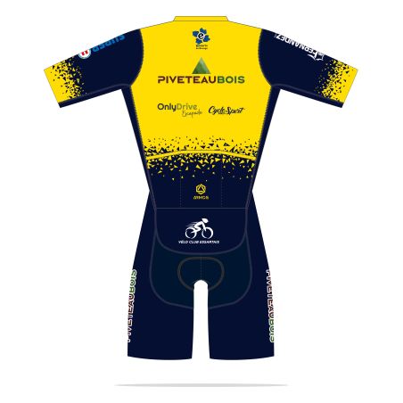 COMBINAISON CYCLISME PRO RACE LD Manches courtes - ROUTE Longues distances - BU106C - VELO CLUB ESSARTAIS