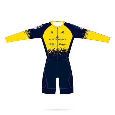 COMBINAISON CYCLISME PRO AERO Manches longues - CLM - PISTE - VTT - BU105C - VELO CLUB ESSARTAIS