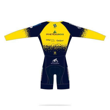COMBINAISON CYCLISME PRO AERO Manches longues - CLM - PISTE - VTT - BU105C - VELO CLUB ESSRATAIS