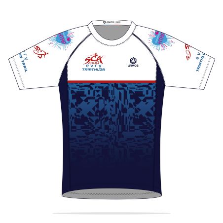 MAILLOT RUNNING HOMME PERFO Manches courtes - BU705H - SCA 2000 EVRY TRIATHLON