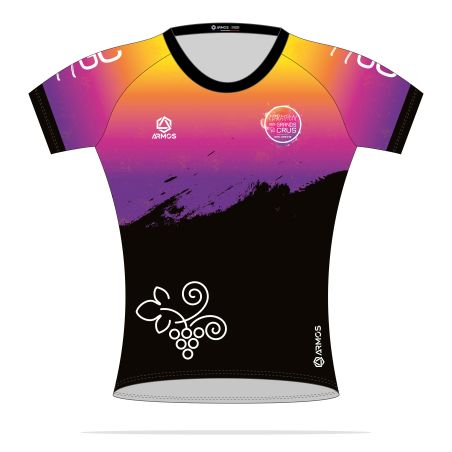 MAILLOT RUNNING FEMME PRIMO Manches courtes - BU701F - MARATHON DES GRANDS CRUS