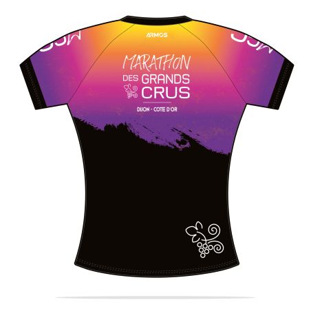 MAILLOT RUNNING FEMME PRIMO Manches courtes - BU701F - MARATHON DES GRANDS CRUS