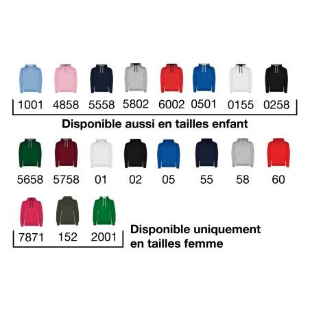 SWEAT COTON CAPUCHE - R1067