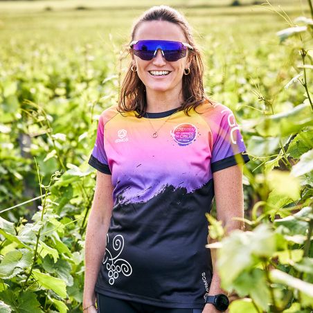 MAILLOT RUNNING FEMME PRIMO Manches courtes - BU701F - MARATHON DES GRANDS CRUS