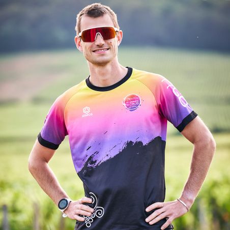 MAILLOT RUNNING HOMME PRIMO Manches courtes - BU701H - MARATHON DES GRANDS CRUS