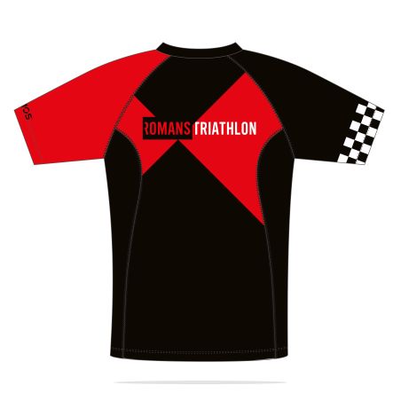 MAILLOT RUNNING FEMME PERFO Manches courtes - BU705F - ROMANS TRIATHLON