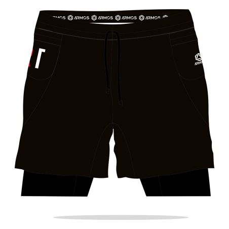 SHORT TRAIL PERFO 2in1 - BU607RUH - ROMANS TRIATHLON