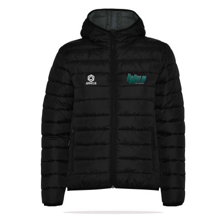 VESTE DOUDOUNE CAPUCHE Logo Vert Femme - R5091 - WILD TEAM TRIATHLON