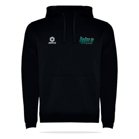SWEAT CAPUCHE COTON Logo Vert Homme- R1067H - WILD TEAM TRIATHLON