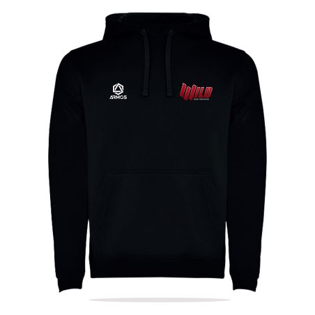 SWEAT CAPUCHE COTON Logo Grenat Homme- R1067H - WILD TEAM TRIATHLON