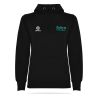 SWEAT CAPUCHE COTON Logo Vert Femme - R1068F - WILD TEAM TRIATHLON