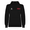 SWEAT CAPUCHE COTON Logo Grenat Femme - R1068F - WILD TEAM TRIATHLON