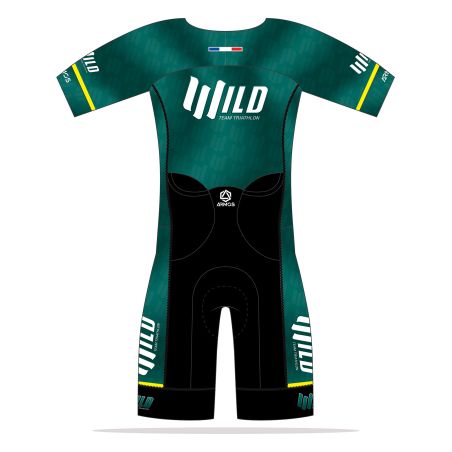 TRIFONCTION PRO AERO LD Manches courtes - BU102TH - WILD TEAM TRIATHLON