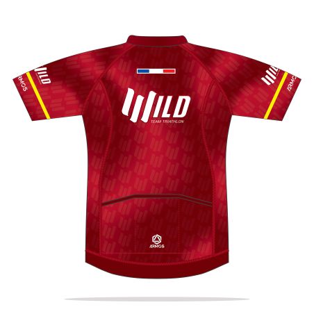 MAILLOT PERFO Manches Courtes - BU421 - WILD TEAM TRIATHLON