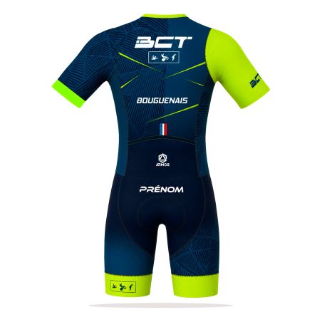 TRIFONCTION PERFO LD Manches courtes - BU101T - BOUGUENAIS CLUB TRIATHLON