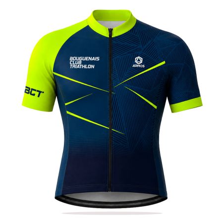 MAILLOT PERFO Manches Courtes - BU421 - BOUGUENAIS CLUB TRIATHLON