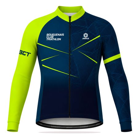 MAILLOT CYCLISME PERFO Manches Longues - BU321 - BOUGUENAIS CLUB TRIATHLON