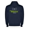 SWEAT ZIPPÉ CAPUCHE COTON Ecusson coeur - Homme / Enfant - R6421 - BOUGUENAIS CLUB TRIATHLON