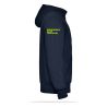 SWEAT ZIPPÉ CAPUCHE COTON Ecusson coeur - Homme / Enfant - R6421 - BOUGUENAIS CLUB TRIATHLON