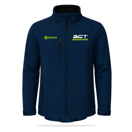 VESTE SOFTSHELL BRODÉE - Homme / Enfant - R6436H/E - BOUGUENAIS CLUB TRIATHLON