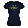 T-SHIRT COTON 155g Col V Ecusson coeur - Femme - R6646 - BOUGUENAIS CLUB TRIATHLON