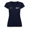 T-SHIRT COTON 155g Col V Ecusson coeur - Femme - R6646 - BOUGUENAIS CLUB TRIATHLON