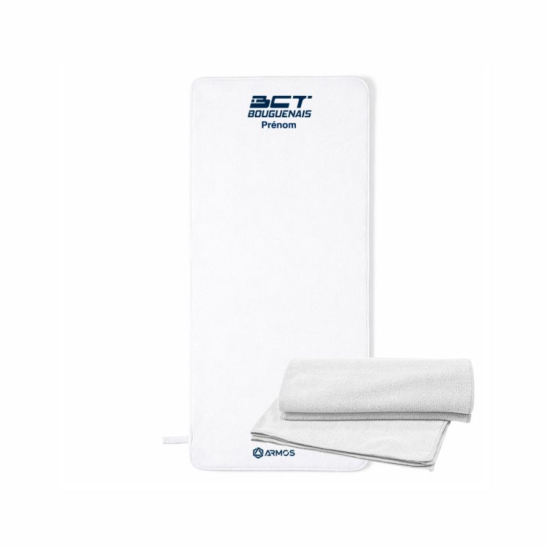 SERVIETTE SPORT MICROFIBRE BRODÉE 38 x 68 - R1751 - BOUGUENAIS CLUB TRIATHLON