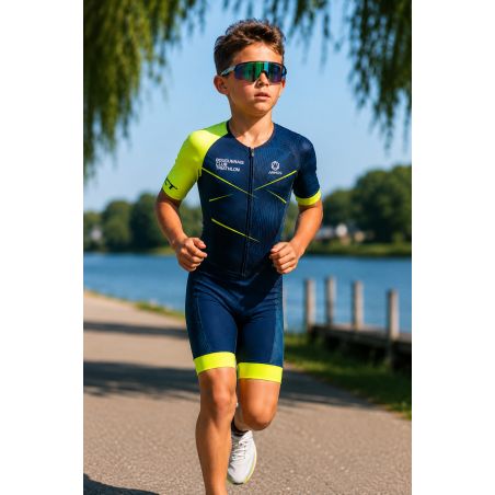 TRIFONCTION CLASSIC MC - Enfant - A100T - BOUGUENAIS CLUB TRIATHLON