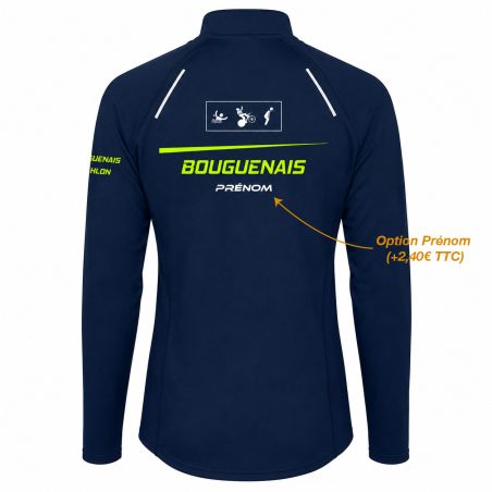 MAILLOT RUNNING HIVER CLASSIC R TONIC - Femme - R1033 - BOUGUENAIS CLUB TRIATHLON