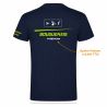 T-SHIRT COTON 155g Ecusson coeur - Homme / Enfant - R6554H/E - BOUGUENAIS CLUB TRIATHLON