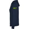 SWEAT CAPUCHE COTON Ecusson coeur- Femme - R1068F - BOUGUENAIS CLUB TRIATHLON