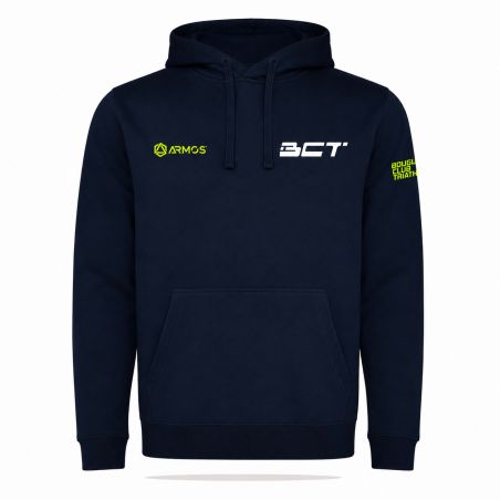SWEAT CAPUCHE COTON Ecusson coeur - Homme / Enfant - R1067H/E - BOUGUENAIS CLUB TRIATHLON