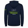 SWEAT ZIPPÉ CAPUCHE COTON Ecusson coeur - Homme / Enfant - R6421 - BOUGUENAIS CLUB TRIATHLON