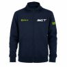 SWEAT ZIPPÉ CAPUCHE COTON Ecusson coeur - Homme / Enfant - R6421 - BOUGUENAIS CLUB TRIATHLON