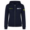 SWEAT ZIPPÉ CAPUCHE COTON Ecusson coeur - Femme - R6425 - BOUGUENAIS CLUB TRIATHLON