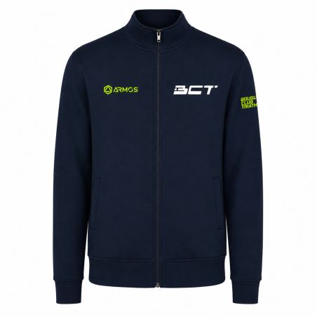SWEAT ZIPPÉ COTON Ecusson coeur - Adulte / Enfant - R6439 - BOUGUENAIS CLUB TRIATHLON