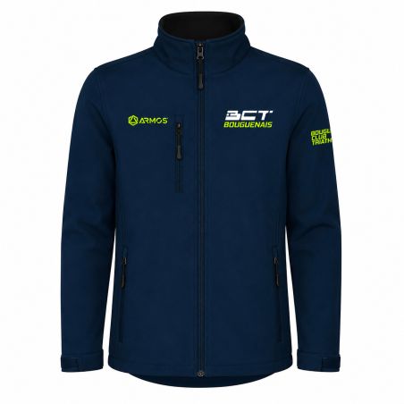 VESTE SOFTSHELL BRODÉE - Homme / Enfant - R6436H/E - BOUGUENAIS CLUB TRIATHLON