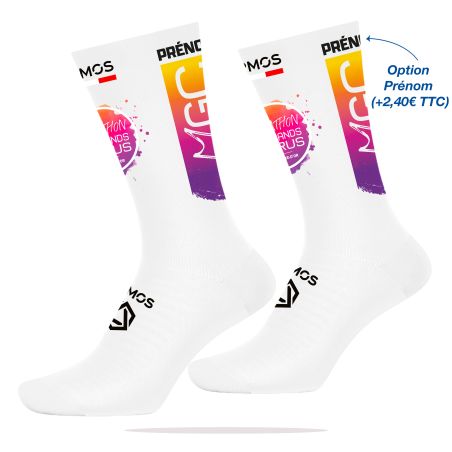 CHAUSSETTES MI-HAUTES RUNNING Sublimées - HY800 - MARATHON DES GRANDS CRUS