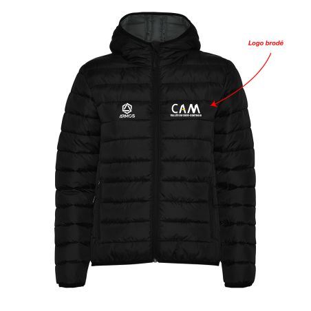 VESTE DOUDOUNE CAPUCHE BRODÉE Femme - R5091 - CAM VALLEE DU CHER - CONTROIS