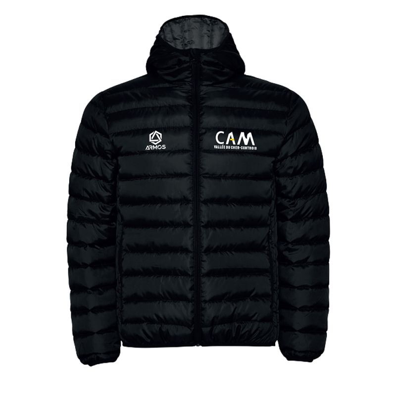 VESTE DOUDOUNE CAPUCHE BRODÉE Homme / Enfant - R5090 - CAM VALLEE DU CHER - CONTROIS